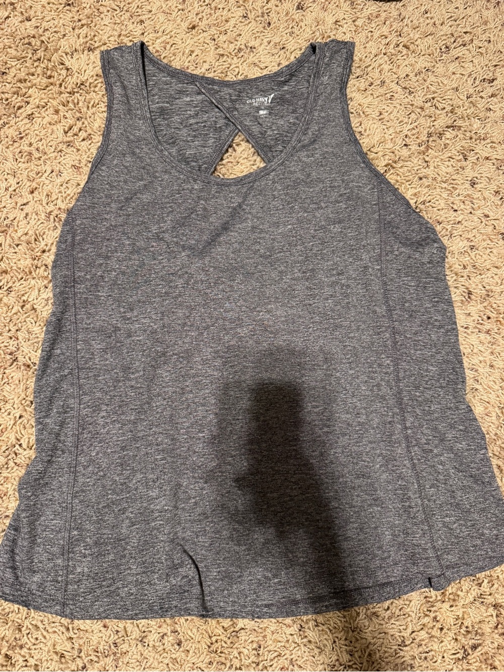 Old Navy Gray Crisscross Back Tank